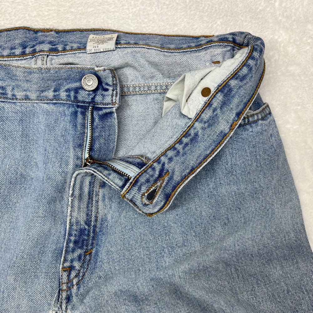 Levi's 550 Tapered Leg Jeans Womens 16 Blue Denim Relaxed Fit Classic - 33X27 - Picture 8 of 16